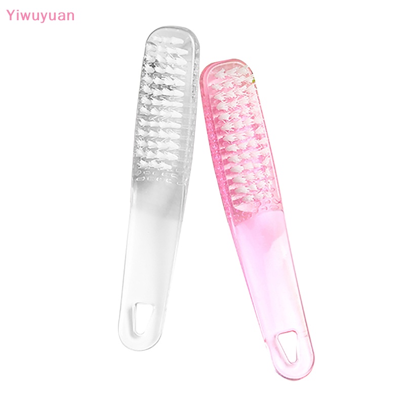 Bàn Chải Nhựa Mềm Cán Cong Loại Bỏ Bụi Cho Móng Tay
