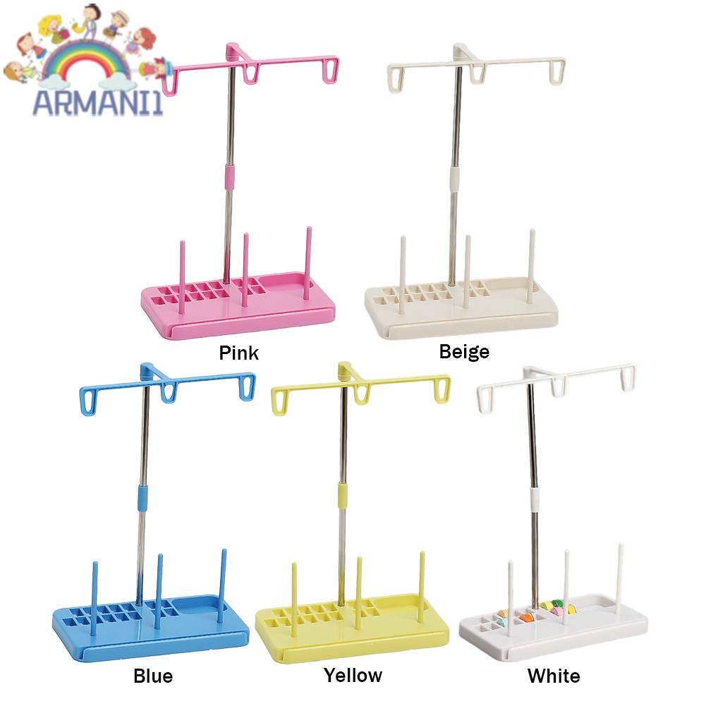 Giá Đỡ Cuộn Chỉ Thêu Hình Nón 3 Trục Tùy Chỉnh Tiện Dụng Cho Máy May