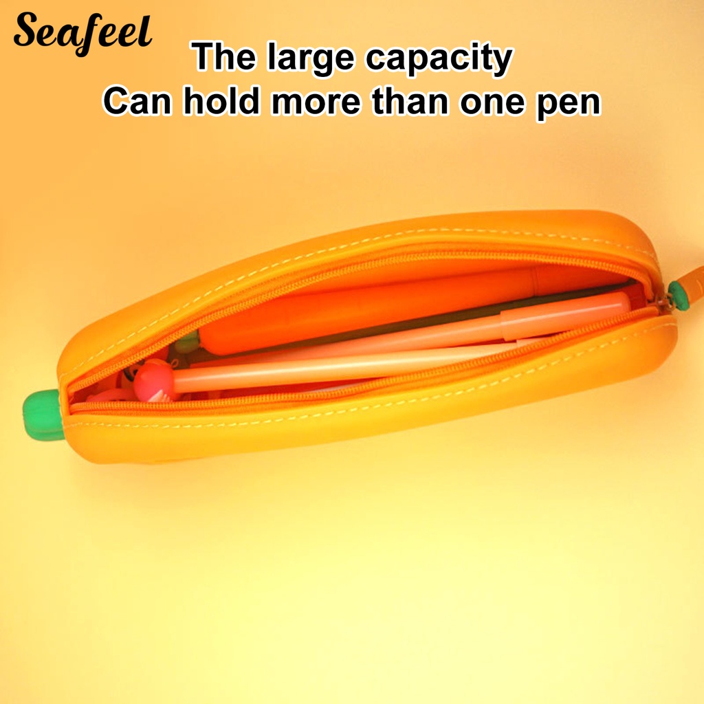 Túi Silicon Mềm Hình Củ Cà Rốt Hoạt Hình Đáng Yêu