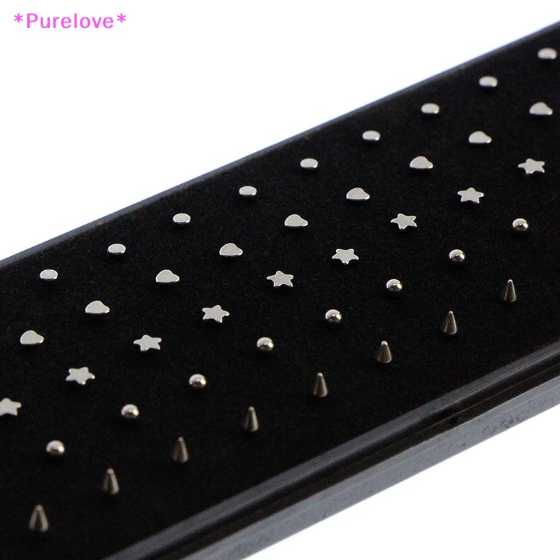 Set 60 Khuyên Mũi 20G Bằng Thép Không Gỉ Cá Tính Thời Trang Mới