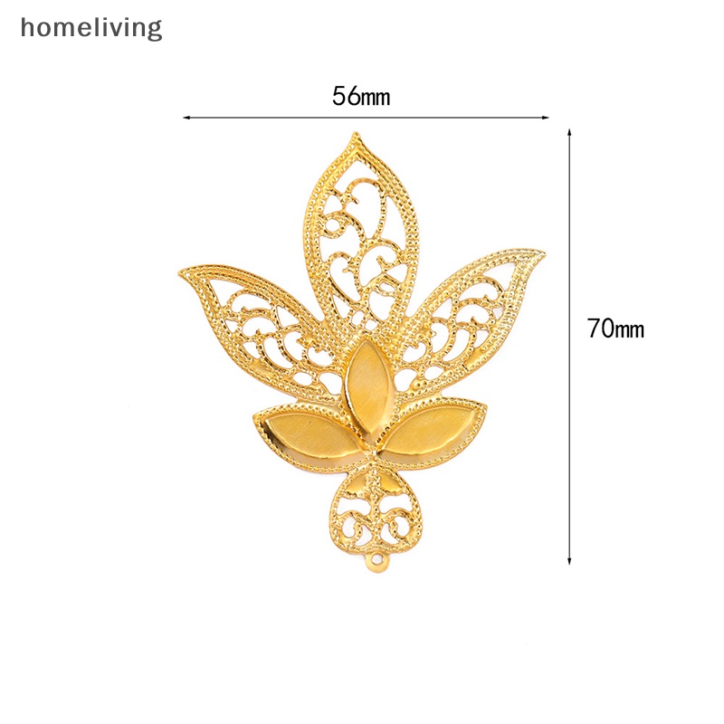 Bộ Lọc Sắt Hình Hoa Lá Màu Vàng Dùng Trang Trí Sổ Tay DIY