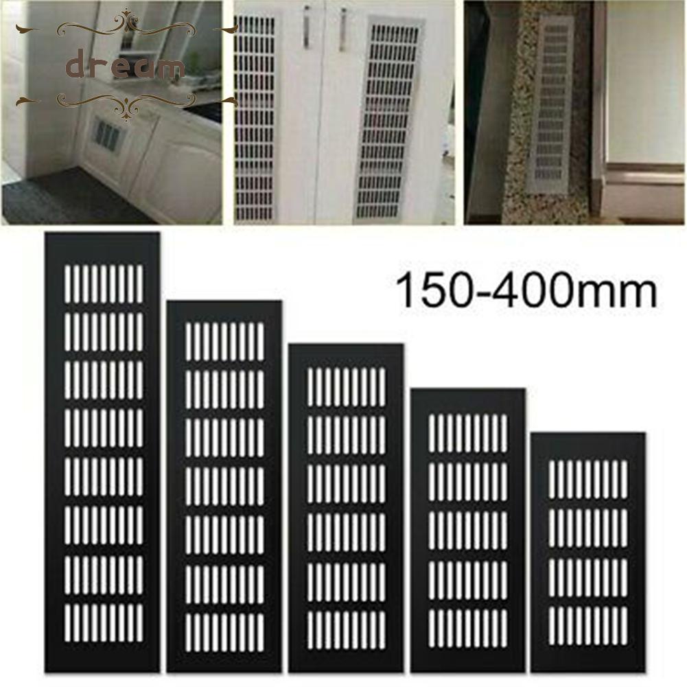 【DREAMLIFE】Air Vent Grille 100mm 150-400mm 150mm-400mm 1pc Aluminum Alloy Black Duct