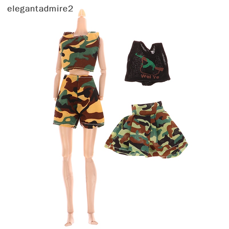 Bộ Đồ Họa Tiết Rằn Ri Cho Búp Bê 30cm