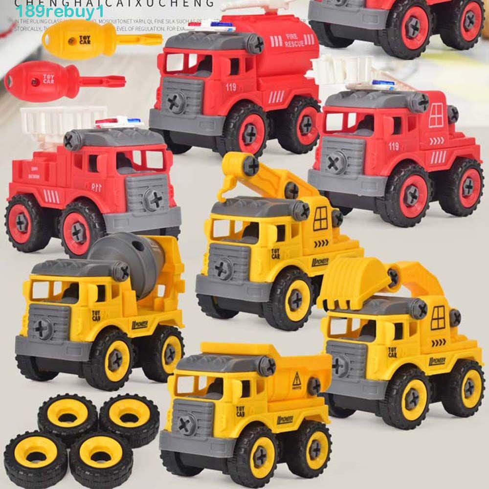 Đồ Chơi Mô Hình Xe Công Trường REBUY1 Tự Lắp Ráp Sáng Tạo Cho Bé