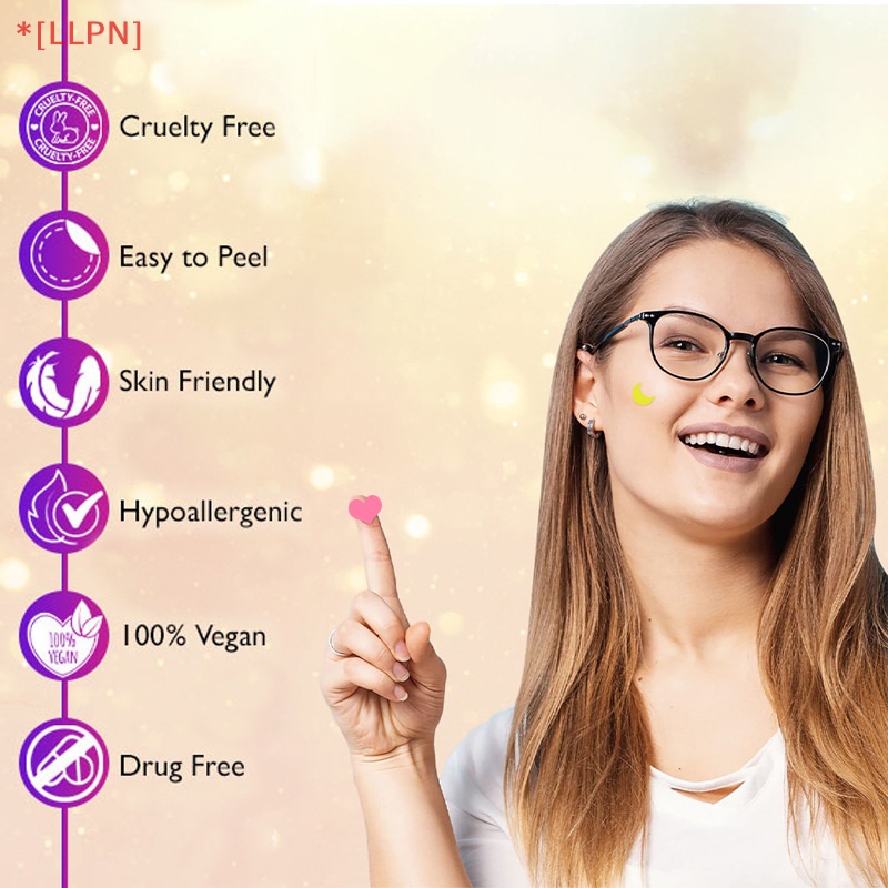 Miếng Dán Hỗ Trợ Giảm Mụn Vô Hình Chống Thấm Nước Màu Dạ Quang