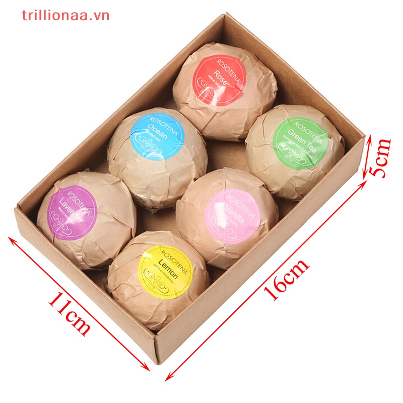 Set 6 Bông Tắm 60g Chiết Xuất Muối Biển Tự Nhiên Tẩy Tế Bào Chết Hiệu Quả