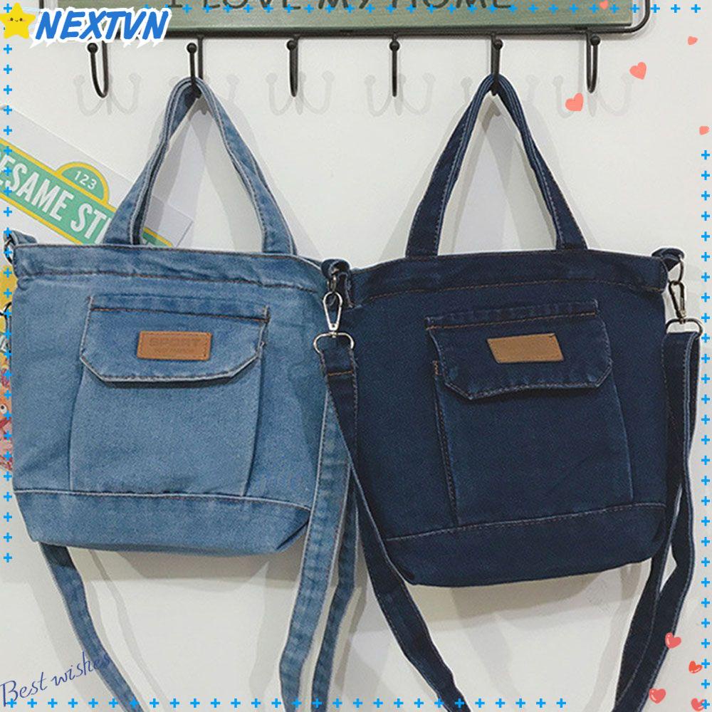 Túi Đeo Chéo Vải Denim Thời Trang Cá Tính Cho Nữ