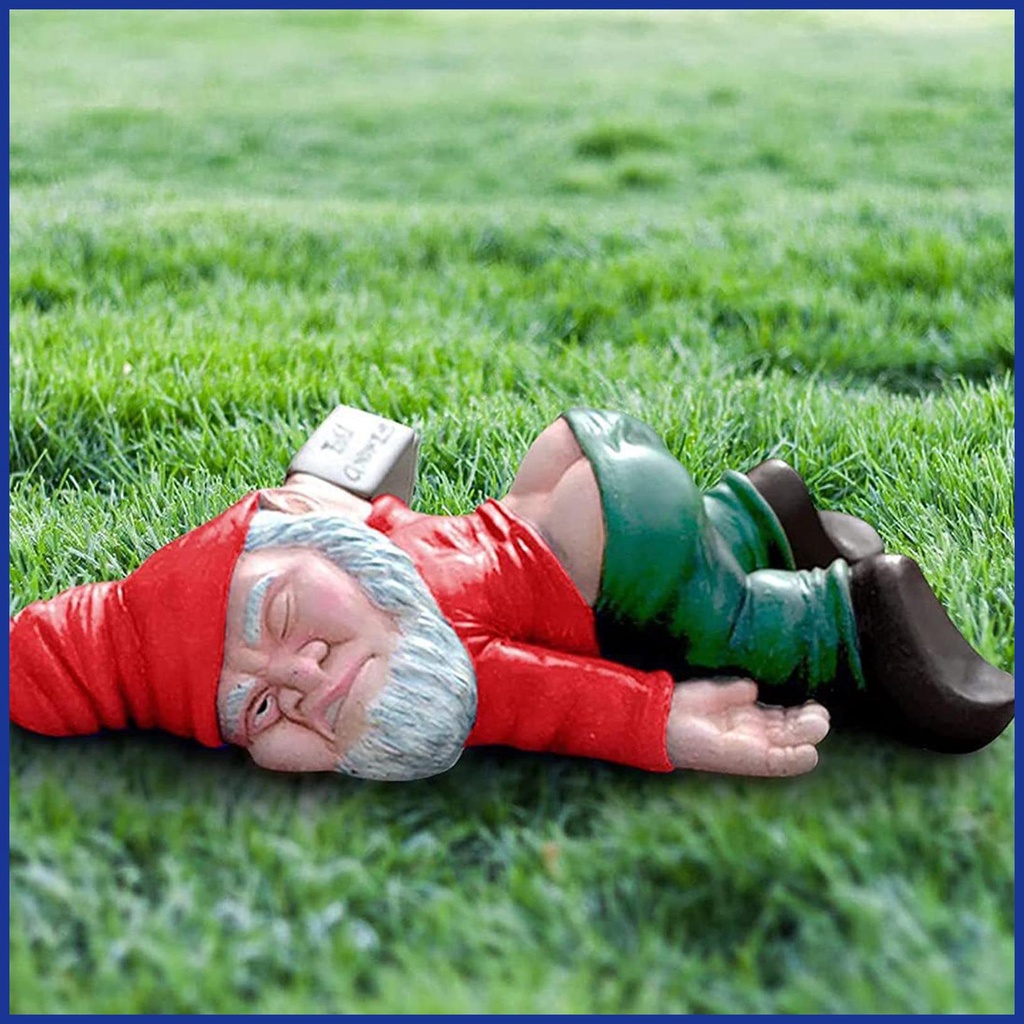 Phụ Kiện Trang Trí Vườn Cây Hình Drunk Gnomes Sáng Tạo