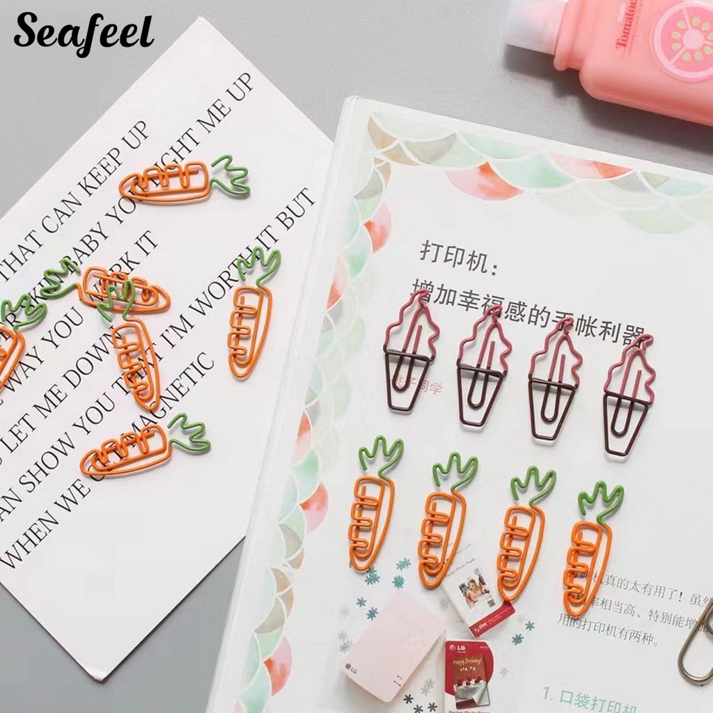 Bộ 32 Kẹp Giấy Hình Cà Rốt Hoạt Hình Sáng Tạo