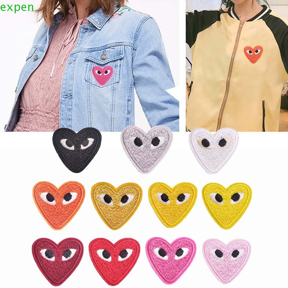 EXPEN Sticker Ủi Thêu Hình Trái Tim Dễ Thương