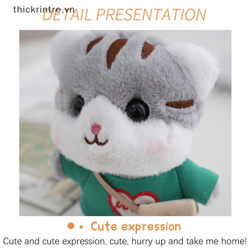 Móc Khóa Hình Mèo Nhồi Bông Đáng Yêu