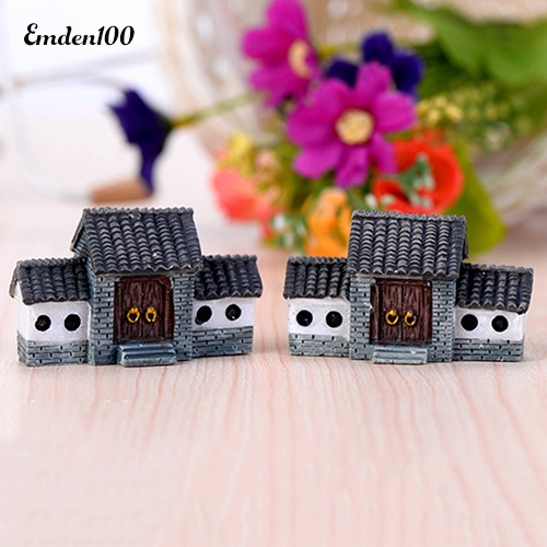 Mô Hình Nhà Búp Bê Emden DIY Trang Trí Nhà Cửa Sân Vườn