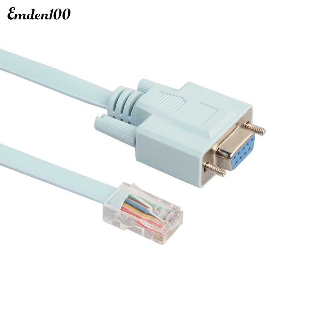 Dây Cáp Mạng 5ft 9Pin DB9 Serial RS232 Sang RJ45 Cat5 Ethernet Cho Cisco Emden 5ft Emden 9Pin DB9 Serial RS232