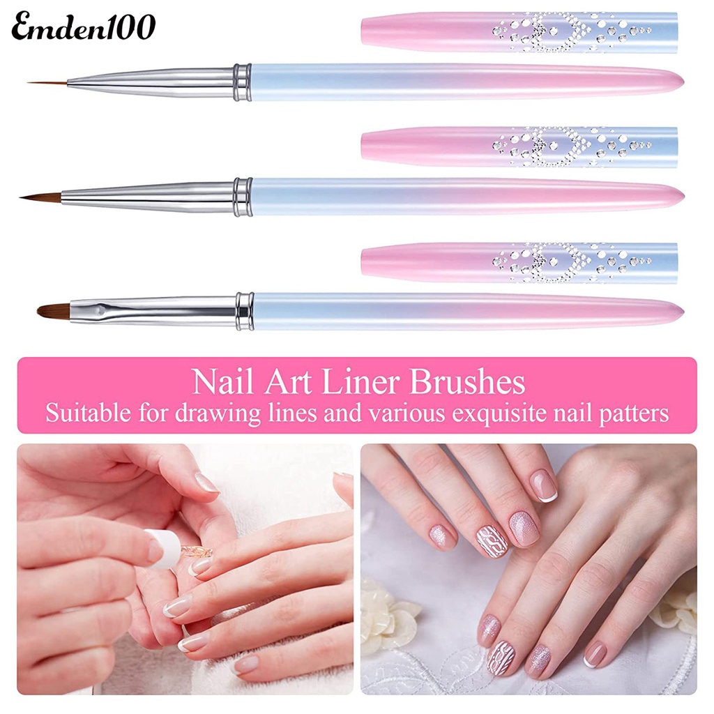 Cọ Vẽ Trang Trí Móng Tay Nghệ Thuật Màu Sắc Sống Động