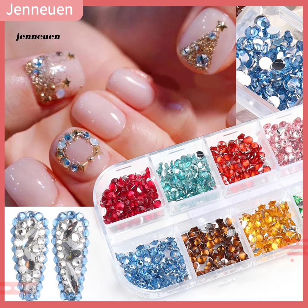 Đá Đính Trang Trí Móng Tay Nghệ Thuật Bằng Nhựa Resin Lưng