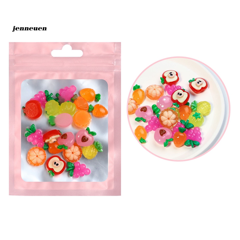 Set 20 Phụ Kiện Trang Trí Móng Tay Mini Hình Động Vật Dễ Thương Màu Sắc