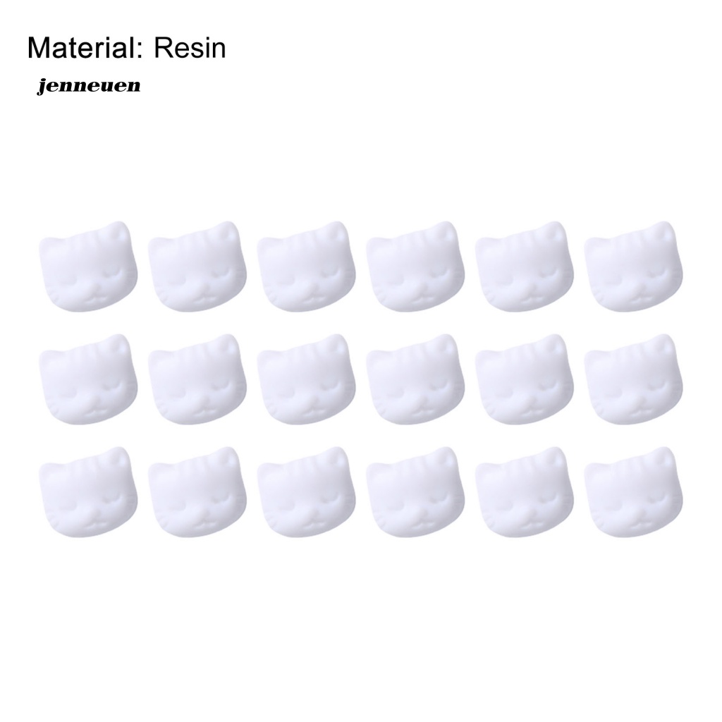 Bộ 30 Phụ Kiện Trang Trí Móng Tay Hình Đầu Mèo Màu Sắc Ngọt Ngào