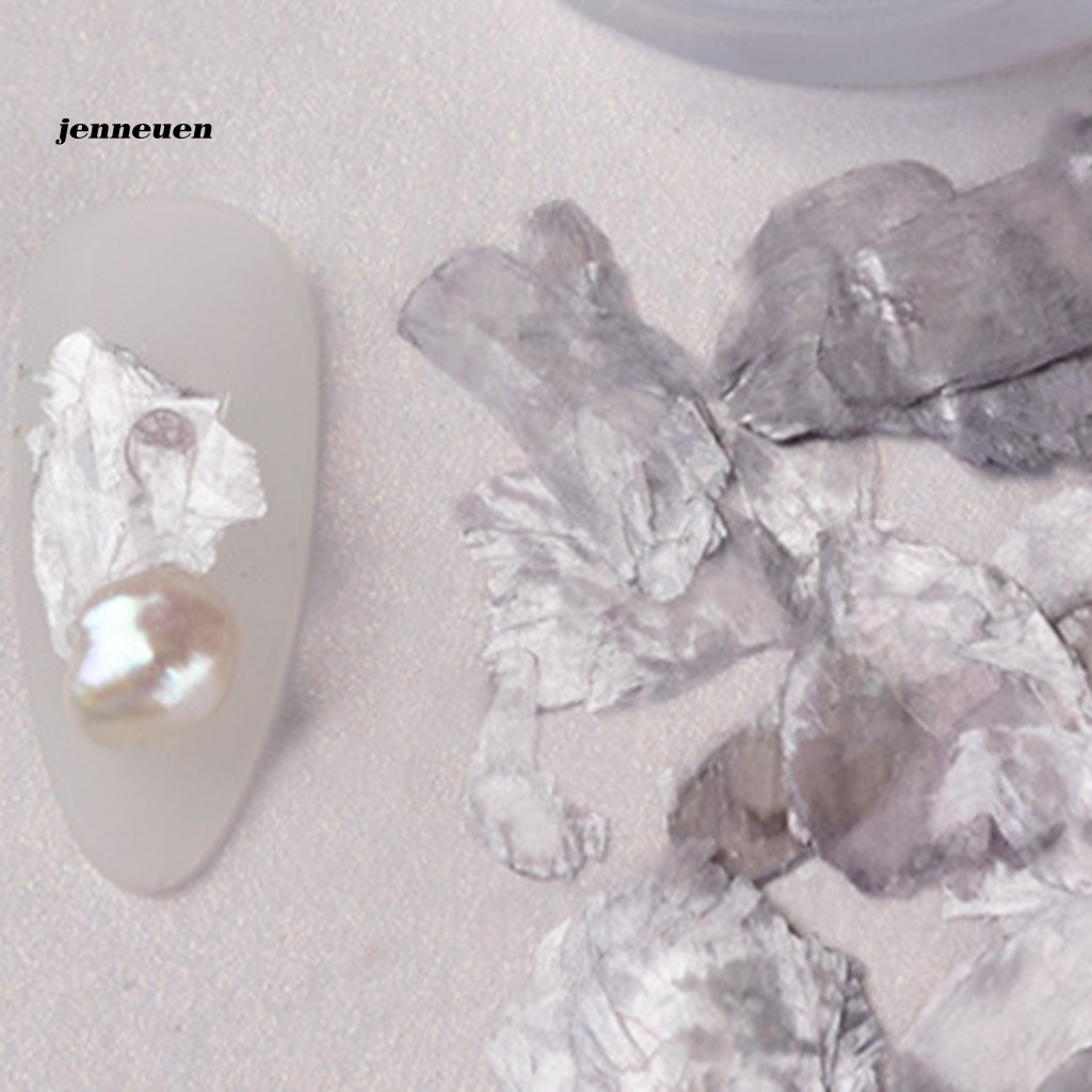 1 Hộp Phụ Kiện Trang Trí Móng Tay Hình Vỏ Sò Lấp Lánh DIY