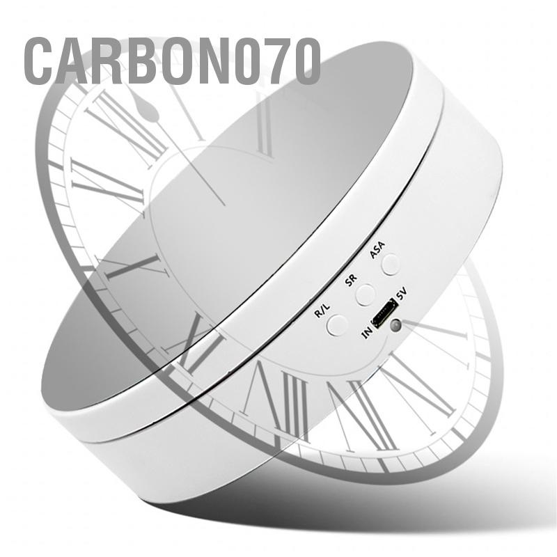 Carbon070 Đế trưng bày xoay Điện 3 mức tốc độ Bàn 360 cho trang sức Video ngắn