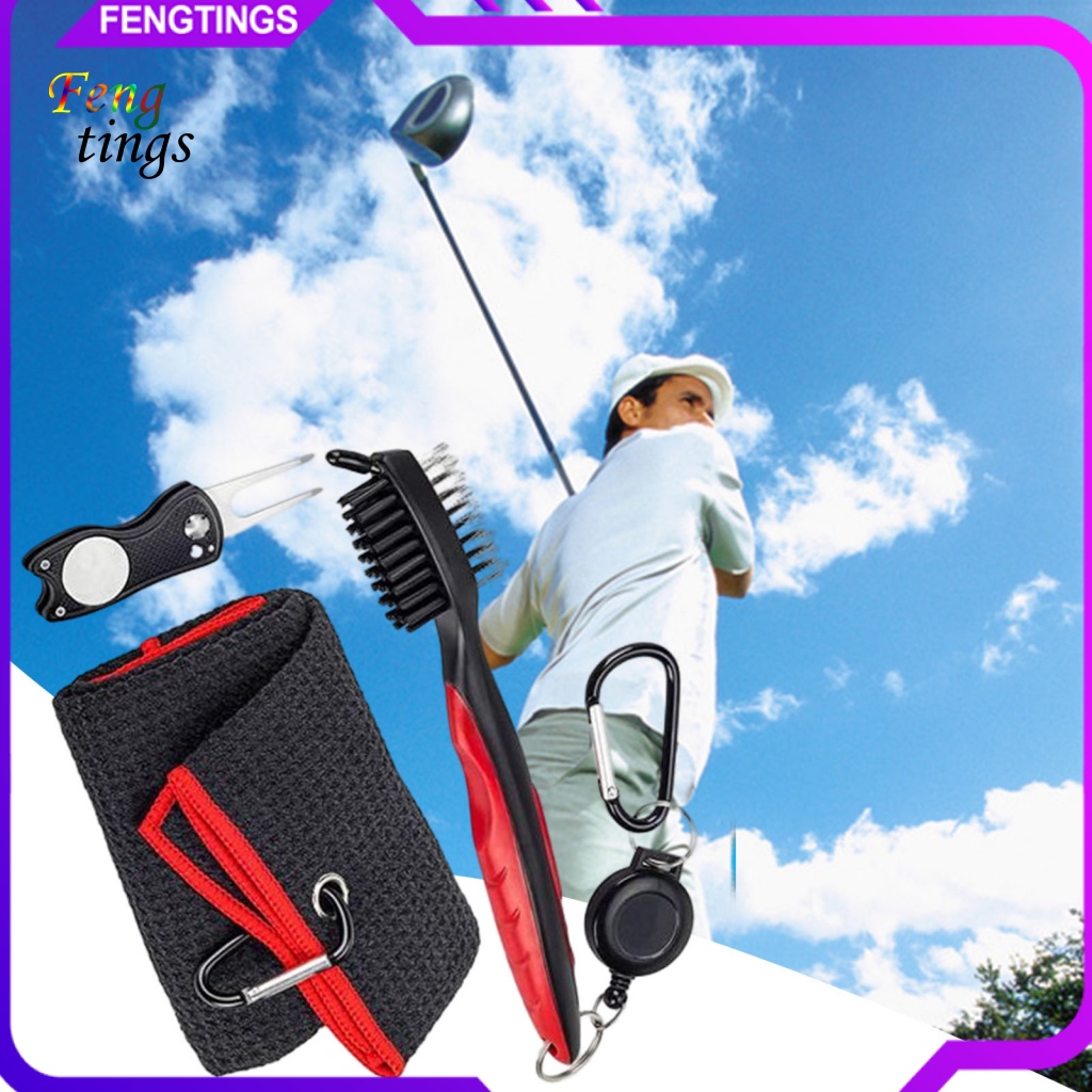 1 Bộ Bàn Chải Làm Sạch Gậy Đánh Golf Linh Hoạt Không Gây Đau Tay Cầm Thoải Mái