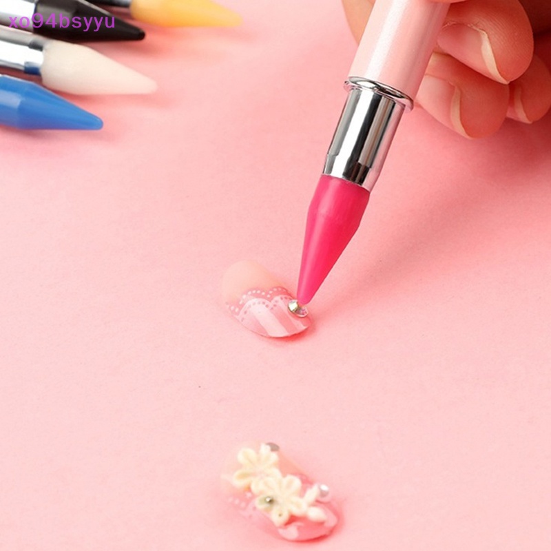 Bút Hai Đầu Xoay Đính Đá Trang Trí Móng Tay Nghệ Thuật Xo94Bsyu