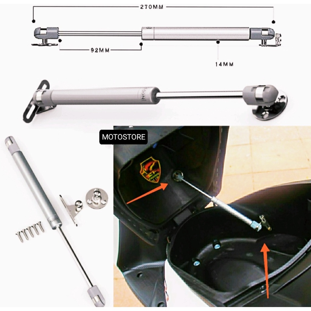 Ty nâng yên xe máy tự động