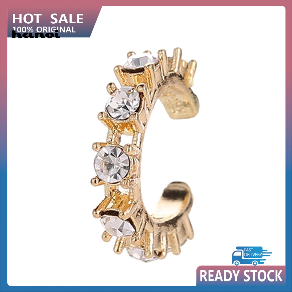 1 Khuyên Kẹp Vành Tai Đính Đá Thời Trang Nữ