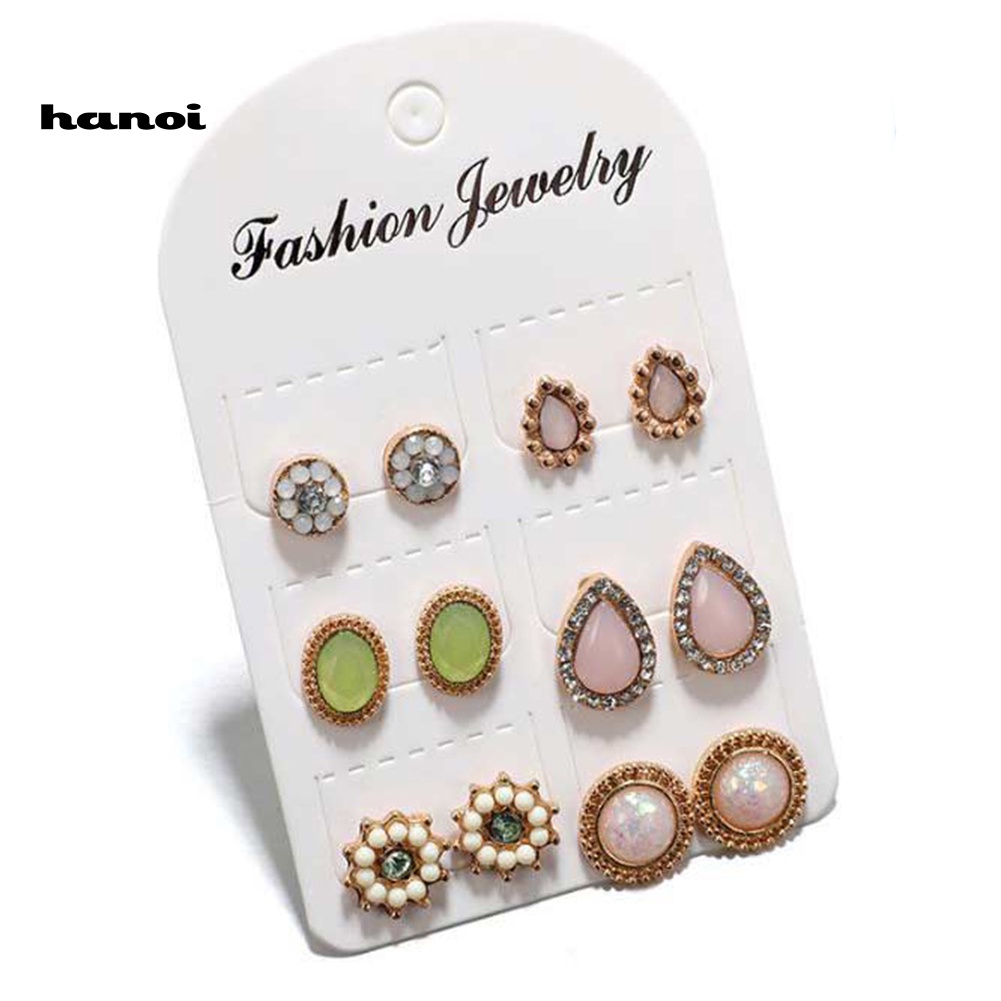 6 Đôi Bông Tai Thời Trang Nữ Tính