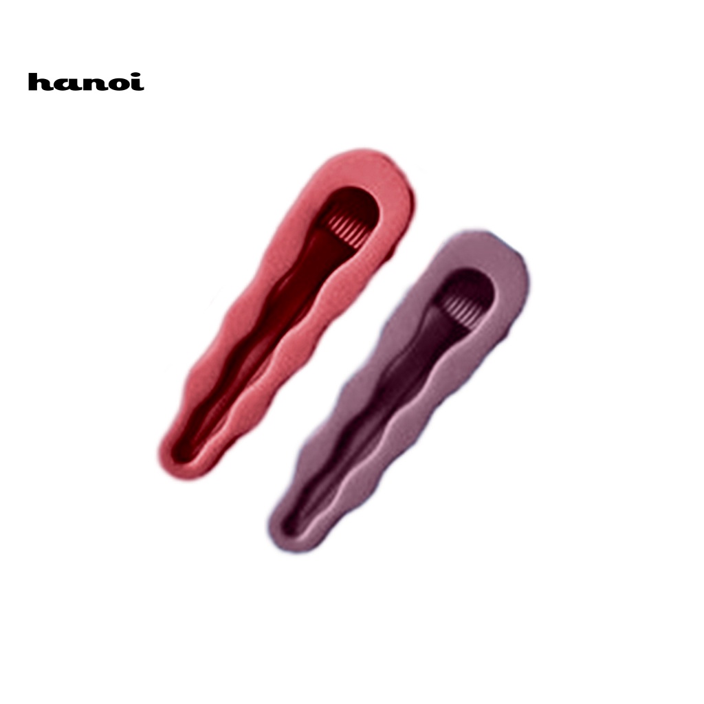 Set 2 Kẹp Tóc Màu Trơn Co Giãn Chống Trượt Trọng Lượng Nhẹ Dành Cho Nữ