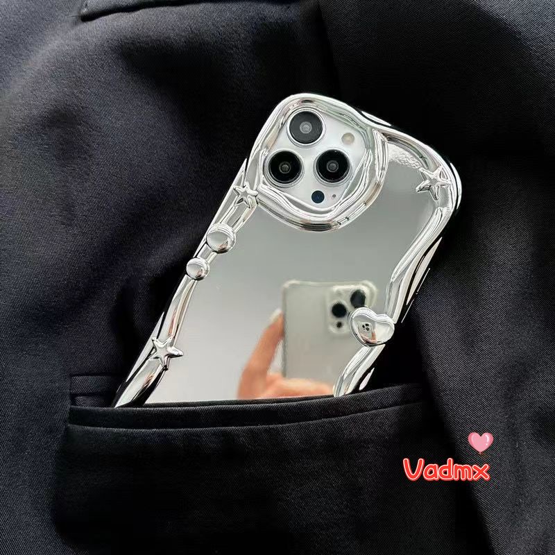 Ốp Điện Thoại Họa Tiết Ngôi Sao / Trái Tim Cho iPhone 14 13 12 11 Pro Max 14 Plus X XR XS Max 8 7 6 6s Plus SE 2020