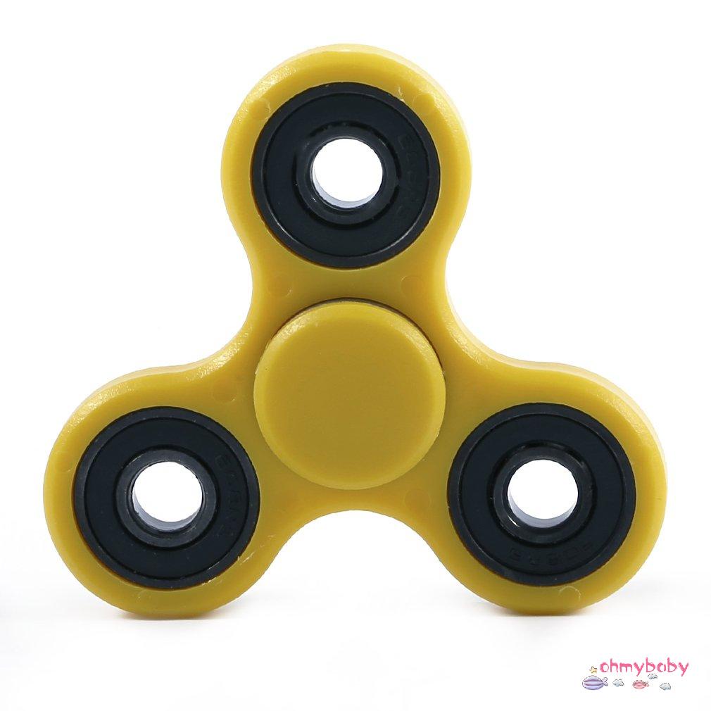【OMB】 6 Colors Tri-Spinner 3D Hand Spinner Finger Toy Anti Stress For