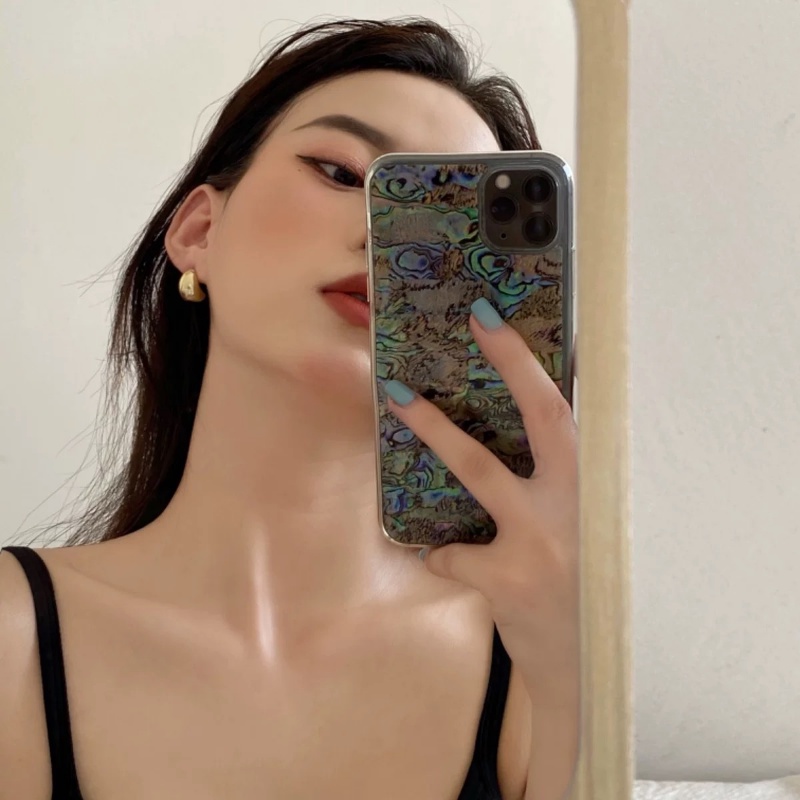 Bông Tai Hợp Kim Hình Hạt Đậu Nhỏ Phong Cách Retro Sang Trọng Thời Trang Cho Nữ