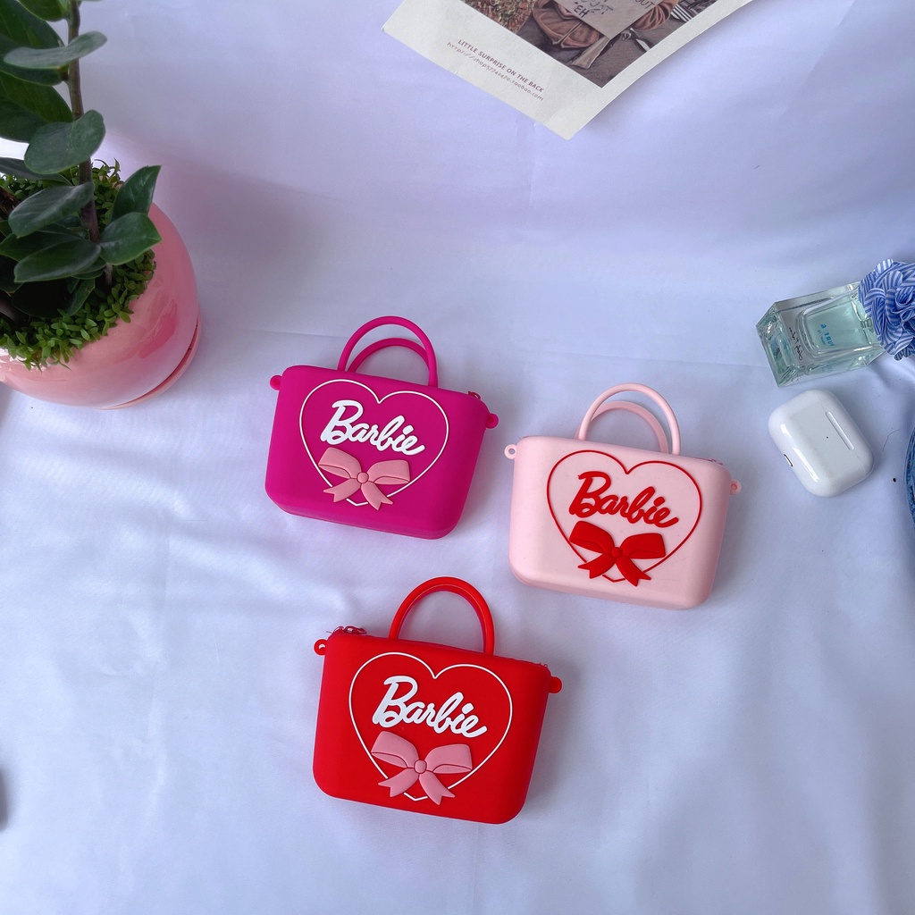 Túi Đựng Mỹ Phẩm Hình Búp Bê Barbie Dễ Thương Cho Bé Gái