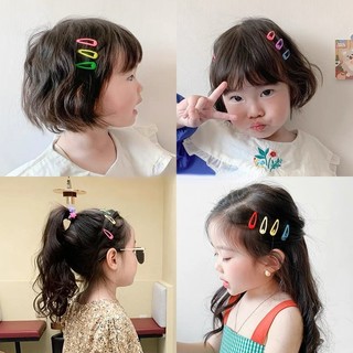 Set 6 kẹp tóc mini nhiều màu sắc dễ thương cho bé gái 3cm