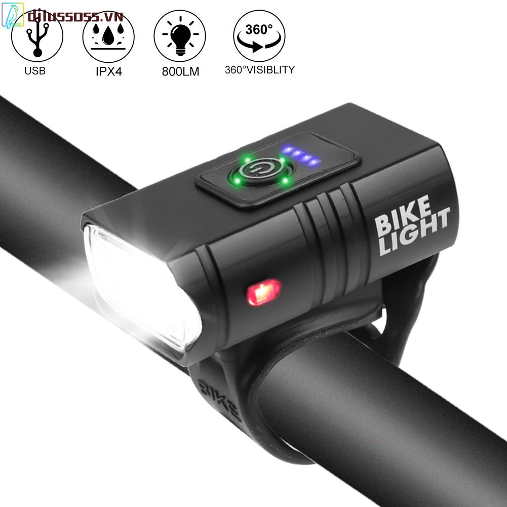 Đèn Pha LED 800LM Gồm 6 Chế Độ Chiếu Sáng Cho Xe Đạp Leo Núi