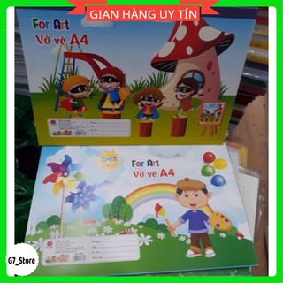 Vở vẽ A4, vở vẽ học sinh cho bé sáng tạo