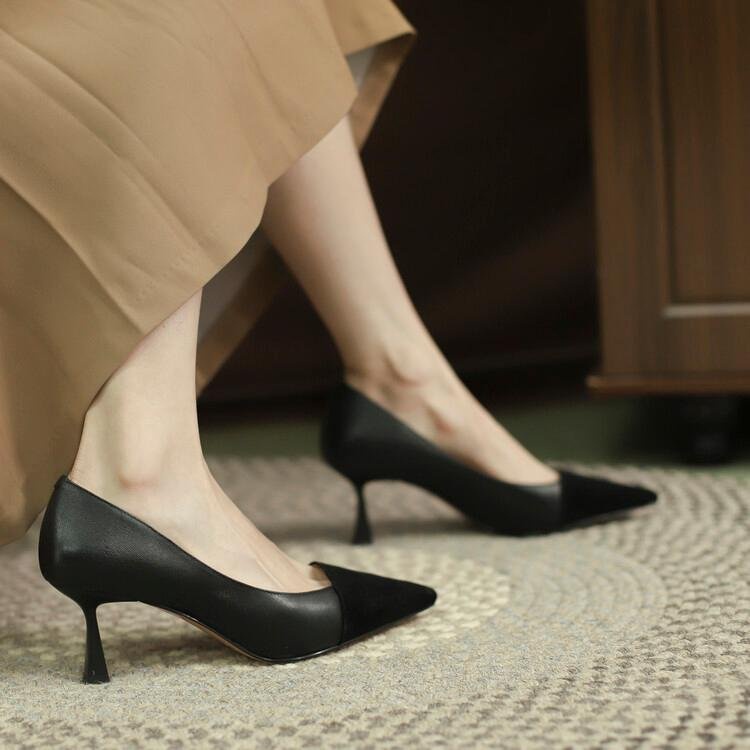 Giày Cao Gót Mũi Nhọn Size 34-39 Thời Trang Dành Cho Nữ