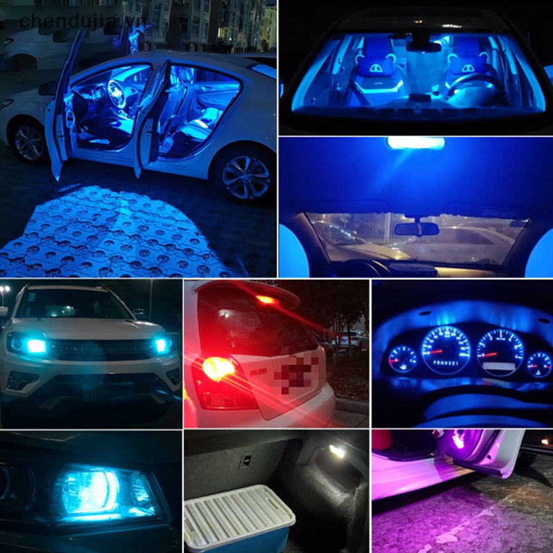 Set 10 Bóng Đèn LED T10 194 168 W5W 2825 COB 6000K Chuyên Dụng Dành Cho Ô Tô