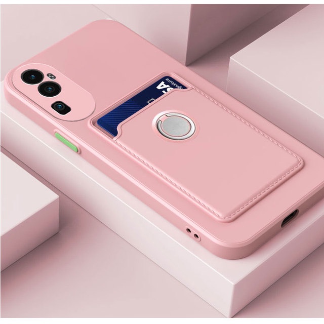 Ốp Điện Thoại TPU Silicon Dạng Ví Có Ngăn Đựng Thẻ Và Nhẫn Đỡ Cho oppo reno 10 pro plus reno10 pro + reno8T 4G 5G 8Pro plus