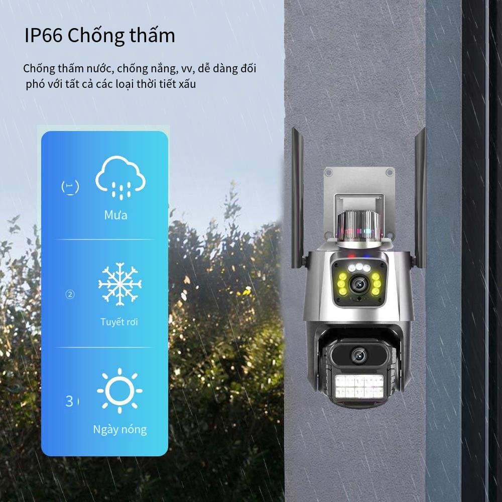 Camera An Ninh Không Dây Kết Nối WiFi Chống Nước IP CCTV Onvfi HD 8MP Có Tầm Nhìn Đêm Đầy Màu Sắc