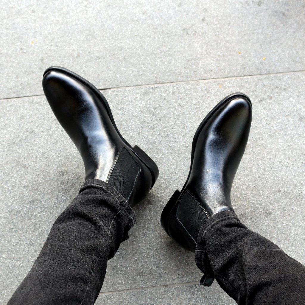 Giày Chelsea Boot Classic Da Bò Thật Nhập Khẩu Nguyên Tấm