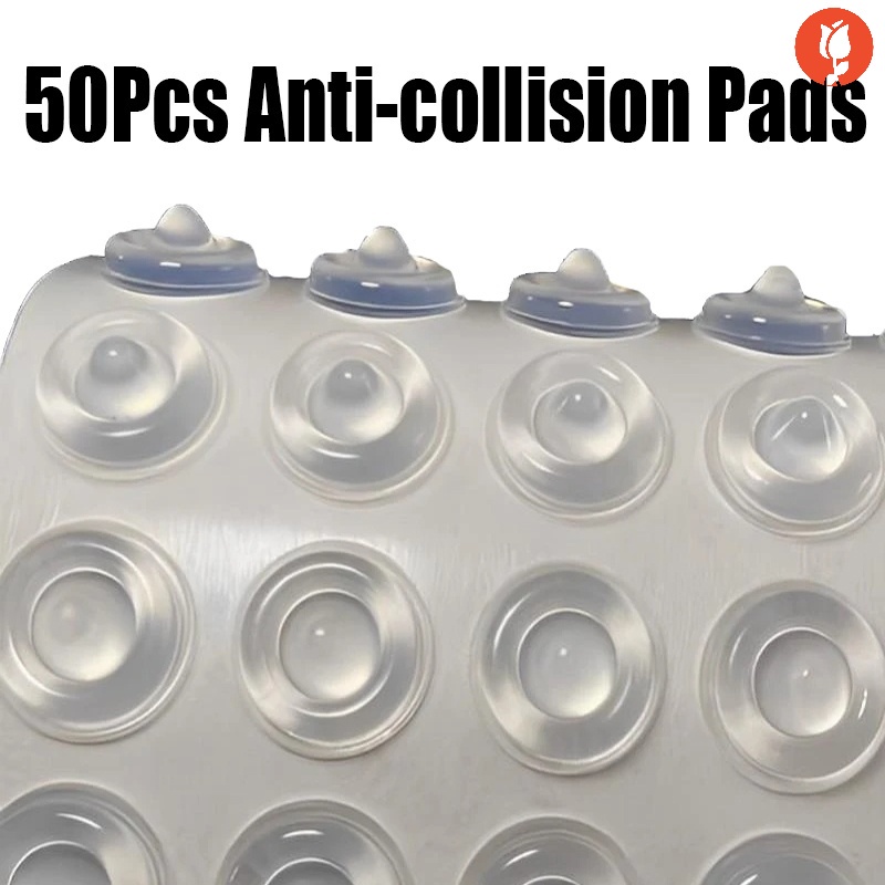 Bộ 50 Miếng Đệm Cao Su Silicone Trong Suốt Chống Sốc Cho Nội Thất