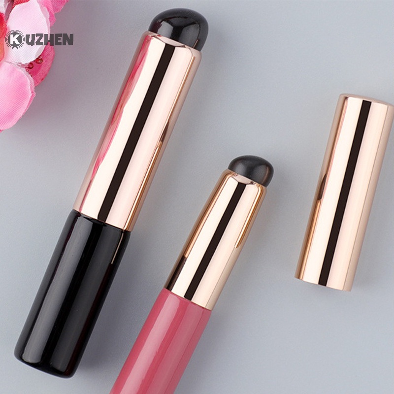 Kuzhen Cọ Trang Điểm Môi Đầu Tròn Bằng Silicon Góc Nghiêng