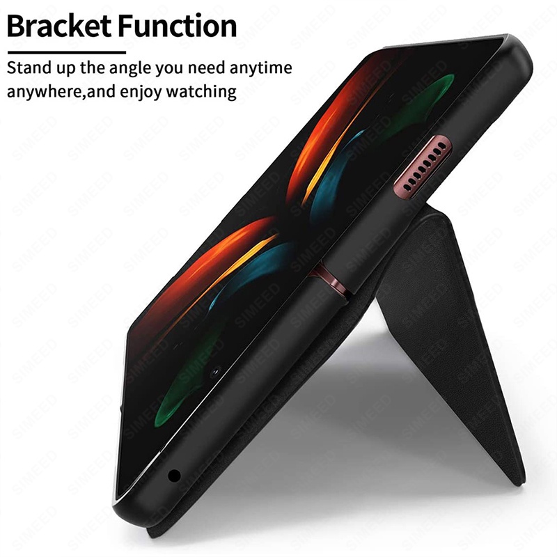 Ốp Điện Thoại Da Gập 2023 Cho Samsung Galaxy Z Fold 5 4 3 5G Samsung Z Fold 2 Fold4 Fold3 Fold5