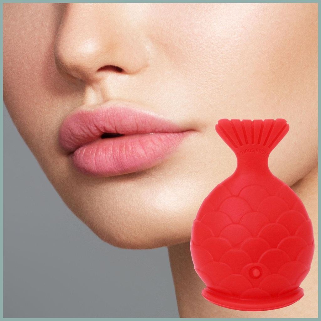 Dụng Cụ Bơm Môi Bằng Silicon Mềm Tự Nhiên Hình Con Cá
