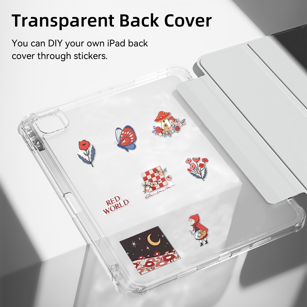 Bao Đựng Máy Tính Bảng Bằng acrylic Trong Suốt Có Túi Khí Và Ngăn Đựng Bút Cho ipad air 5 4 gen 10 9 8 7 6 5 pro 11 12.9 inch mini 6 5 4 3 2 1 Ốp