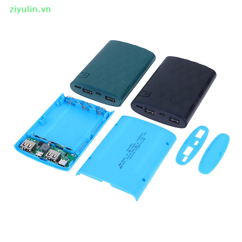 Vỏ Bảo Vệ Hộp Sạc Pin ziyulin 3.7V 3 Ngăn 18650 DIY Tiện Dụng