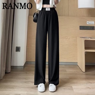 Ranmo quần nữ đùi quần ống rộng quần túi hộp a90m0ad