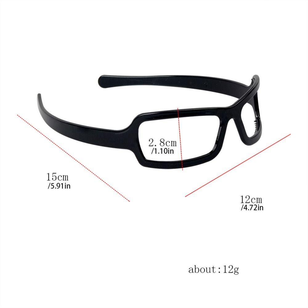 Lombar Băng Đô Cài Tóc Bằng Nhựa Xoăn Dày Hình Mắt Kính Râm Phong Cách Đường Phố Cá Tính