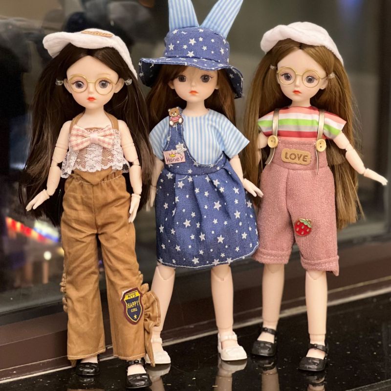 Búp Bê BJD 30cm 20 Khớp Nối Có Thể Tháo Rời Thời Trang Cho Bé Gái 1 / 6